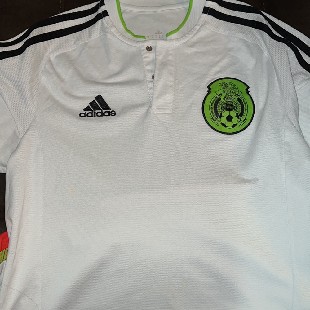 Adidas white México Football team jersey